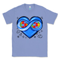 Colony Blue infinity heart autism awareness Classic Tee - JahusDesignShop