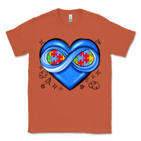 Copper infinity heart autism awareness Classic Tee - JahusDesignShop