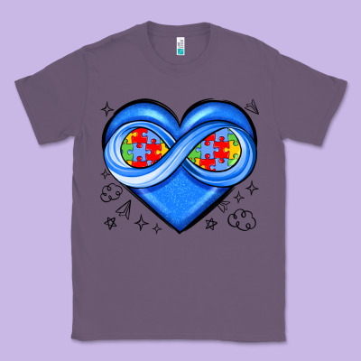 Infinity Heart Autism Awareness Classic Tee Designed By Jahusdesignshop
