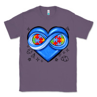 Lavender infinity heart autism awareness Classic Tee - JahusDesignShop