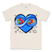 Natural infinity heart autism awareness Classic Tee - JahusDesignShop