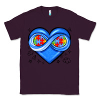 Plum infinity heart autism awareness Classic Tee - JahusDesignShop
