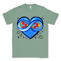 Sage infinity heart autism awareness Classic Tee - JahusDesignShop