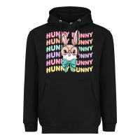 Black hunny bunny Heavyweight Hoodie - MaliasSmallBusiness