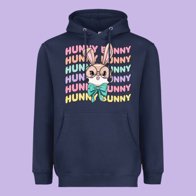 Hunny Bunny Heavyweight Hoodie Designed By Maliassmallbusiness