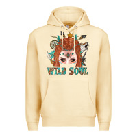 Pina Colada Western İndian Wild Soul With Braid Hair Woman Premium Hoodie - BundleAndBundleShop