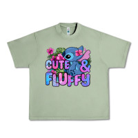 Oil Green cute and fluffy stitch Urban Heavy Tee - Zillion Design Studio