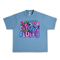 Pebble Blue cute and fluffy stitch Urban Heavy Tee - Zillion Design Studio