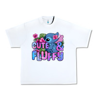 White cute and fluffy stitch Urban Heavy Tee - Zillion Design Studio