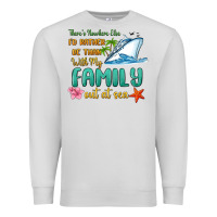 Dove Grey there's nowhere else i'd rather be than with my fa Premium Sweatshirt - MaliasSmallBusiness