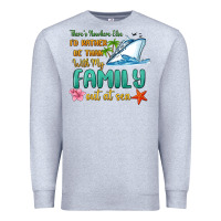 Heather Grey there's nowhere else i'd rather be than with my fa Premium Sweatshirt - MaliasSmallBusiness