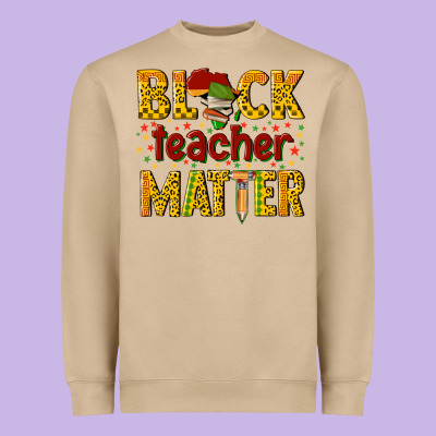 Black Teacher Matter Heavyweight Sweatshirt Designed By Texasbilliewilder