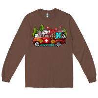 Chestnut cna nurse truck with cactus and sunflowers Long Sleeve Tee - AdoDesignShop