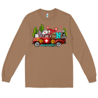 Toasted Coconut cna nurse truck with cactus and sunflowers Long Sleeve Tee - AdoDesignShop