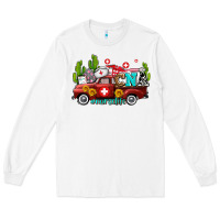 White cna nurse truck with cactus and sunflowers Long Sleeve Tee - AdoDesignShop
