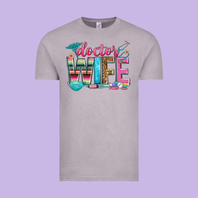 Doctor Wife Vintage Tee Designed By Zillion Design Studio