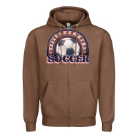 Chestnut soccer rainbow Zipper Hoodie - JahusDesignShop