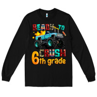 Black ready to school crush 6th grade Long Sleeve Tee - AdoDesignShop