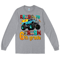 Heather Grey ready to school crush 6th grade Long Sleeve Tee - AdoDesignShop