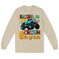 Mushroom ready to school crush 6th grade Long Sleeve Tee - AdoDesignShop