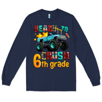 Navy ready to school crush 6th grade Long Sleeve Tee - AdoDesignShop