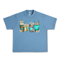 Pebble Blue daisy coffee cups Urban Heavy Tee - Zillion Design Studio