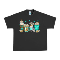 Pigment Black daisy coffee cups Urban Heavy Tee - Zillion Design Studio