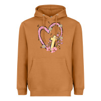 Meerkat heart cross Heavyweight Hoodie - MaliasSmallBusiness