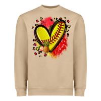 Mushroom fruits and softball heart Heavyweight Sweatshirt - Zillion Design Studio