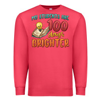 Cardinal my students 100 days brighter Premium Sweatshirt - MaliasSmallBusiness