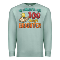 Seafoam my students 100 days brighter Premium Sweatshirt - MaliasSmallBusiness