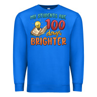 True Royal my students 100 days brighter Premium Sweatshirt - MaliasSmallBusiness