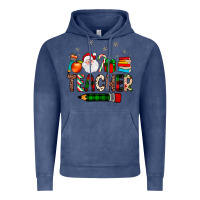Vintage Denim teacher Christmas Vintage Hoodie - JahusDesignShop