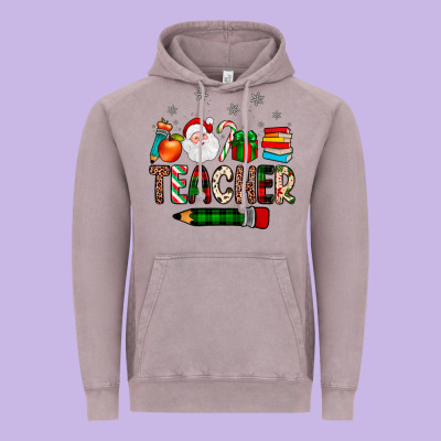 Teacher Christmas Vintage Hoodie Designed By Jahusdesignshop
