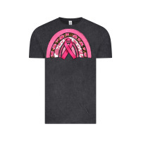 Vintage Black breast cancer rainbow Vintage Tee - RanaPortraitStore