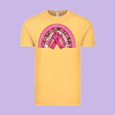 Breast Cancer Rainbow Vintage Tee Designed By Ranaportraitstore