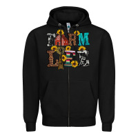 Black western farm life Zipper Hoodie - Artiststas