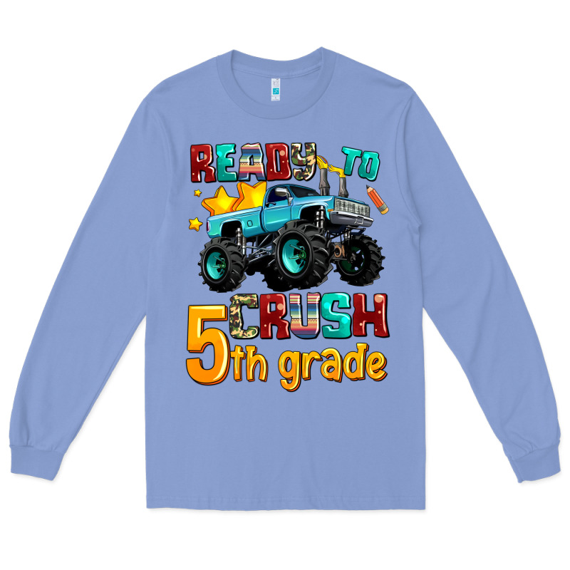 Ready To School Crush 5th Grade Long Sleeve Tee by AdoDesignShop | Teevron