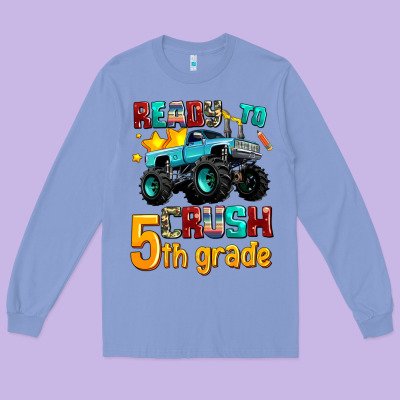Ready To School Crush 5th Grade Long Sleeve Tee Designed By Adodesignshop