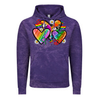 Cloud Purple pride hearts Vintage Hoodie - texasbilliewilder