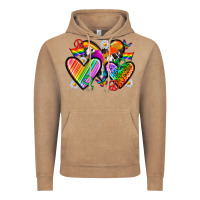 Vintage Coffee pride hearts Vintage Hoodie - texasbilliewilder