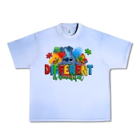 Grape Ice different is beautiful autism stitch Urban Heavy Tee - Zillion Design Studio