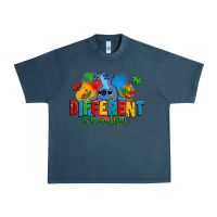 Midnight Navy different is beautiful autism stitch Urban Heavy Tee - Zillion Design Studio