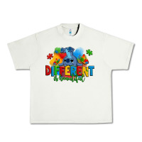 Pistachio different is beautiful autism stitch Urban Heavy Tee - Zillion Design Studio