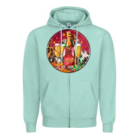 Seafoam christmas champagne bottle and champagne's Zipper Hoodie - AdoDesignShop