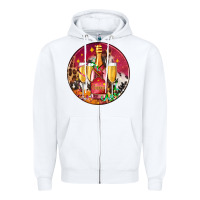 White christmas champagne bottle and champagne's Zipper Hoodie - AdoDesignShop