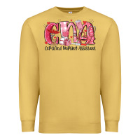 Antique Gold cna certified valentine nursing assistant valentin Premium Sweatshirt - MaliasSmallBusiness