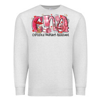 Oatmeal Heather cna certified valentine nursing assistant valentin Premium Sweatshirt - MaliasSmallBusiness