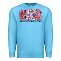 Ocean Blue cna certified valentine nursing assistant valentin Premium Sweatshirt - MaliasSmallBusiness