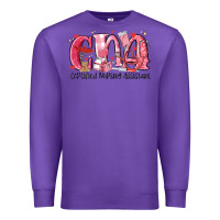 Purple cna certified valentine nursing assistant valentin Premium Sweatshirt - MaliasSmallBusiness